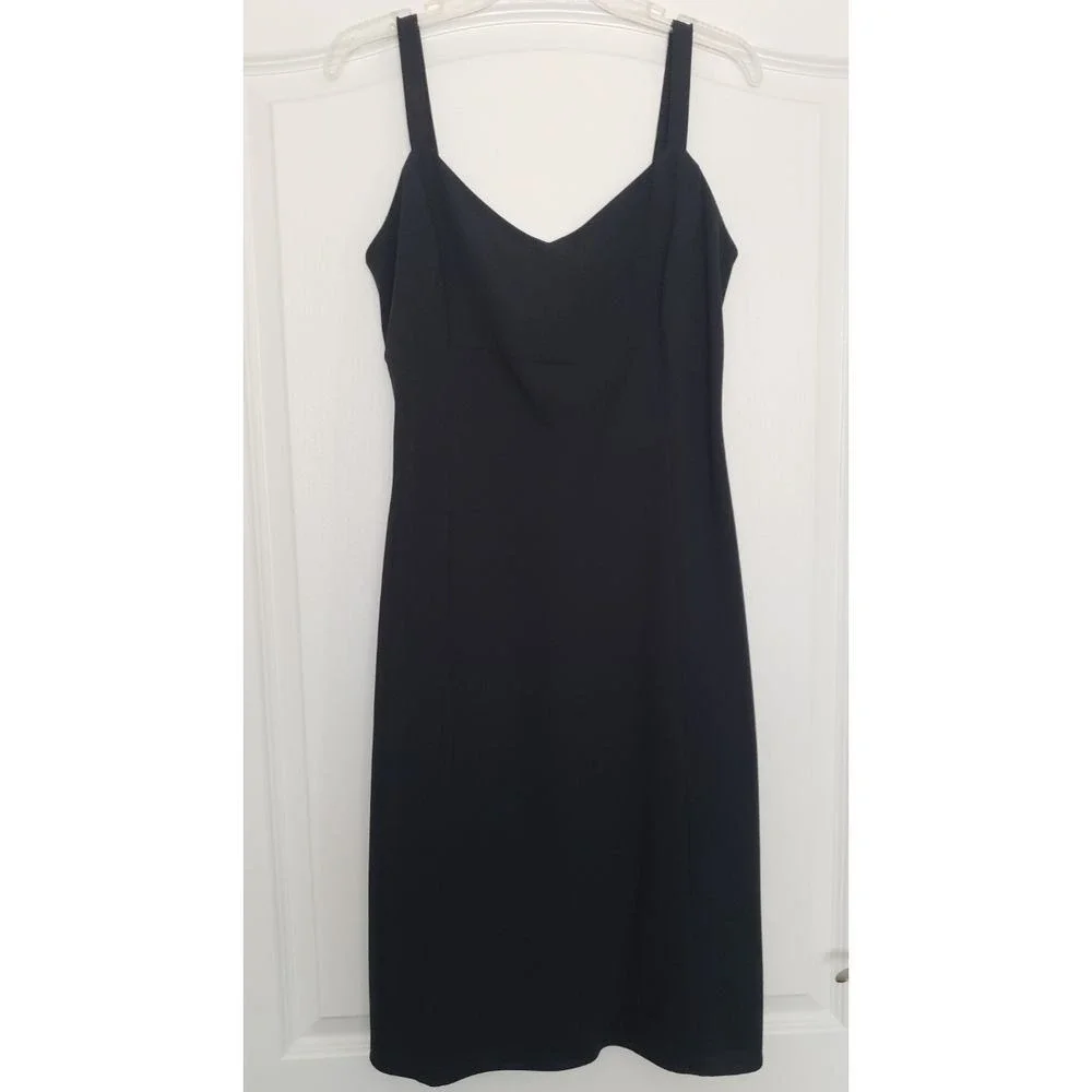 Ann Taylor LOFT Vintage Little‎ Black Dress Size 8 Cocktails Witchy Whimsygoth